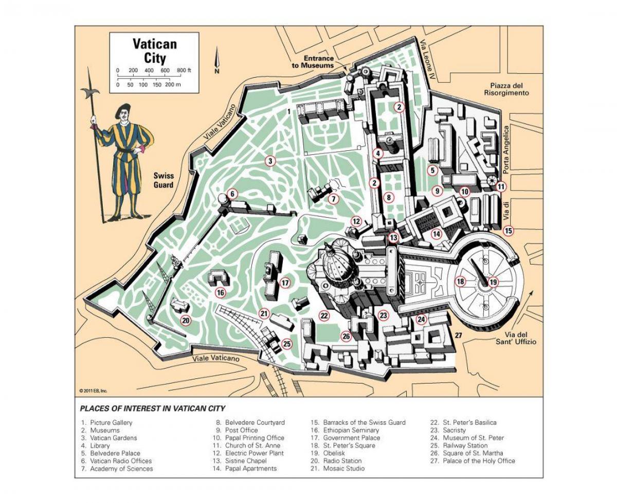 Vatikanoko mapa gela kartelak
