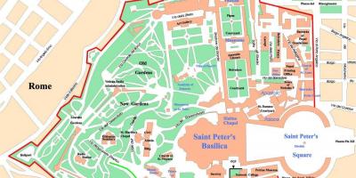 Vatikano hiria mapa politikoa