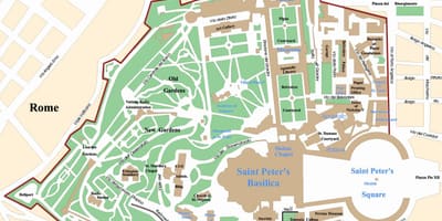 Mapa Vatikanoko